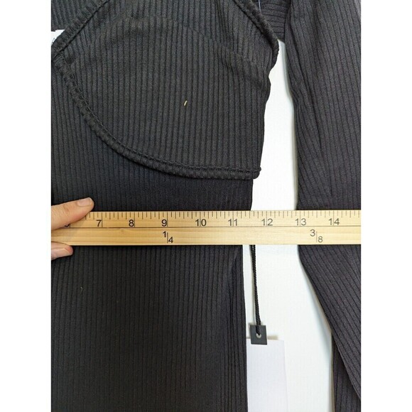 Astr The Label Dress Womens Small Black Bodycon Sleeeveless Shrug Club Y2K 90s - Picture 14 of 15